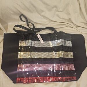 Victoria's secret pink tote shoulder bag shopper logo purse casual travel NWT